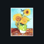 Vincent van Gogh's Vas med tre solblommor 1888 Canvastryck<br><div class="desc">Fantastisk canvas med ett bedövande bild av Vincent van Gogh's Vas med tre solblommor 1888. Med en 11-tumsduk på 14 tum har ram en tjocklek på 0, 75 tum. Du kan styra den här produkten när den lockar dig in i ditt hus genom att hänga den på väggen i ditt...</div>