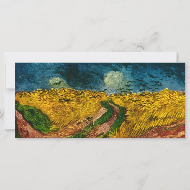 Vincent van Goghs vete Fält med Kråkor (1890) (Framsida)