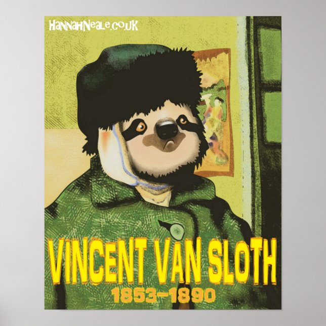 Vincent Van Sloth Print Poster (Framsidan)