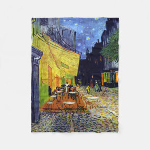 Vincent Willem van Gogh - Cafe Terrace i natt Fleecefilt