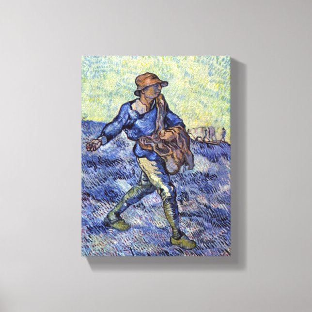 Vincent Willem van Gogh - Sower Canvastryck (Framsida)