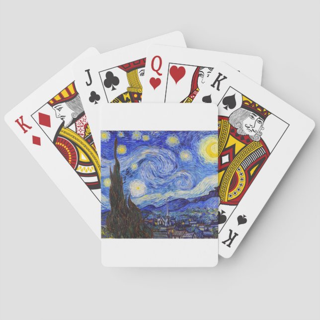 Vincent Willem van Gogh , “ Starry Night ” Casinokort (Baksidan)