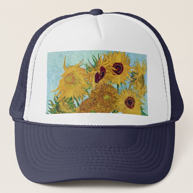 Vincent Willem van Gogh , "Sunblommor" Keps (Framsida)