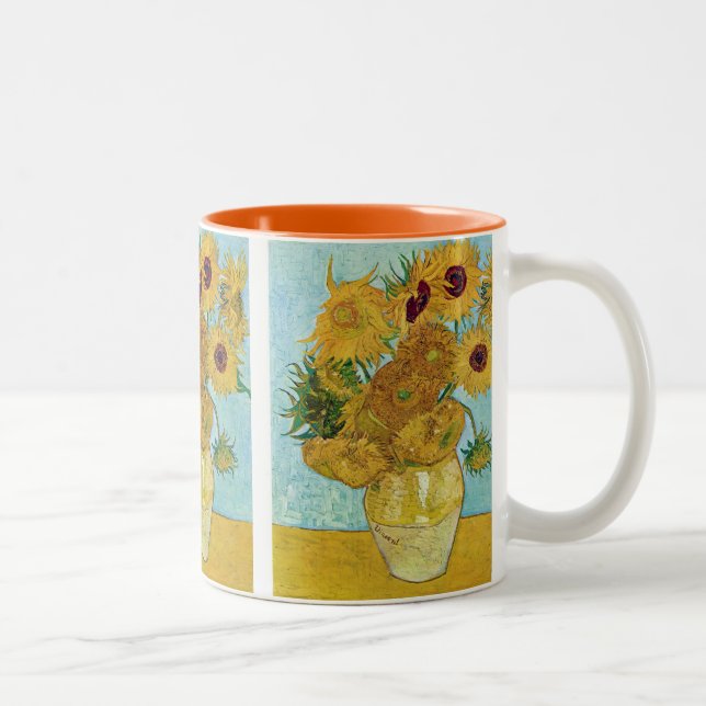 Vincent Willem van Gogh, Sunflower Två-Tonad Mugg (Höger)