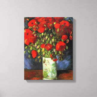 Vincent Willem van Gogh - Vas med Red Poppies Canvastryck