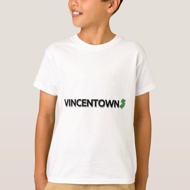Vincentown som är ny - jersey tee (Framsida)