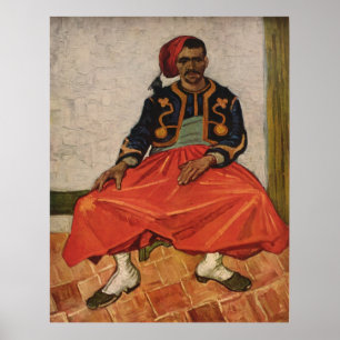 Vincents Van Gogh målning "Zouaven" (1888) Poster