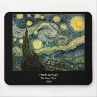 Vincents Van Gogh Starry natt (1889)