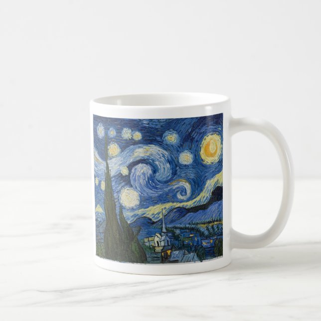 Vincents Van Gogh Starry natt Kaffemugg (Höger)