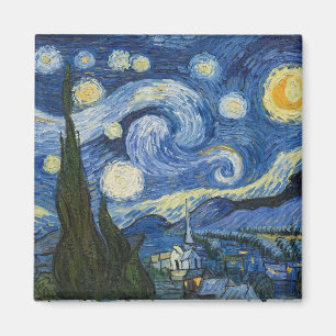Vincents Van Gogh Starry natt Magnet