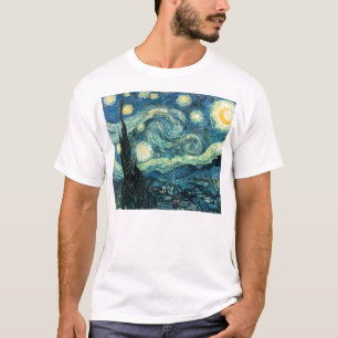 Vincents Van Gogh T-tröja för Starry natt T-shirt