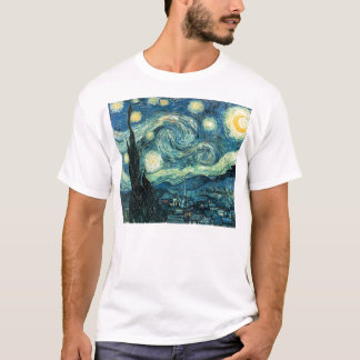 Vincents Van Gogh T-tröja för Starry natt T-shirt