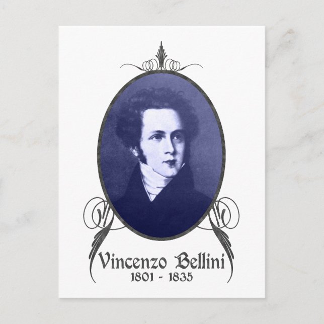 Vincenzo Bellini Vykort (Framsida)