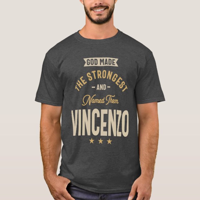Vincenzo Personlig Namn T Shirt (Framsida)