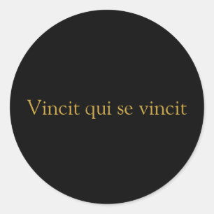 Vincit klistermärke för Vincit quise