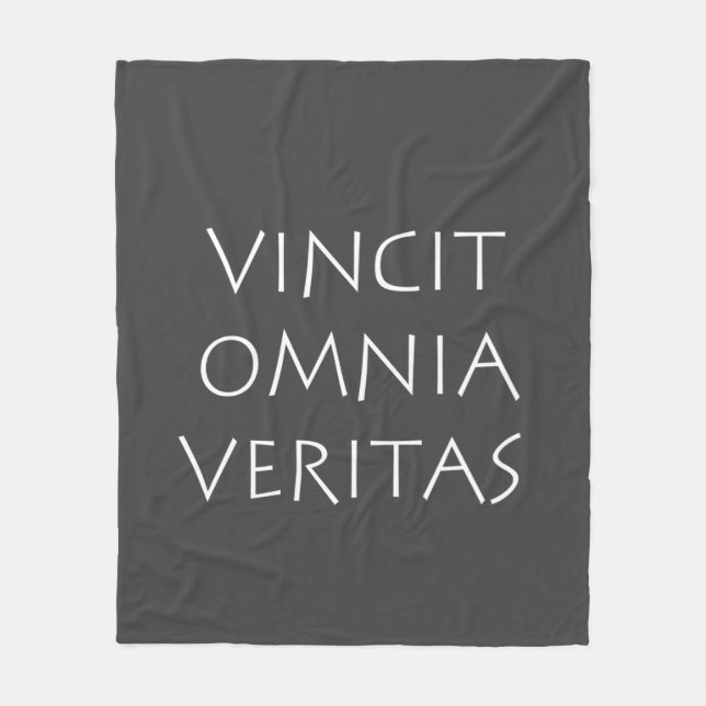 Vincit omnia veritas fleecefilt (Framsidan)