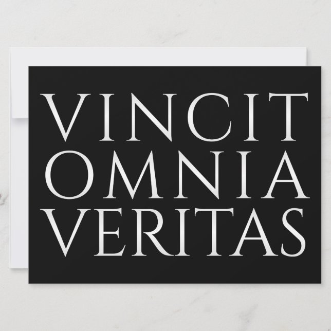 VINCIT OMNIA VERITAS - Light (Framsida)