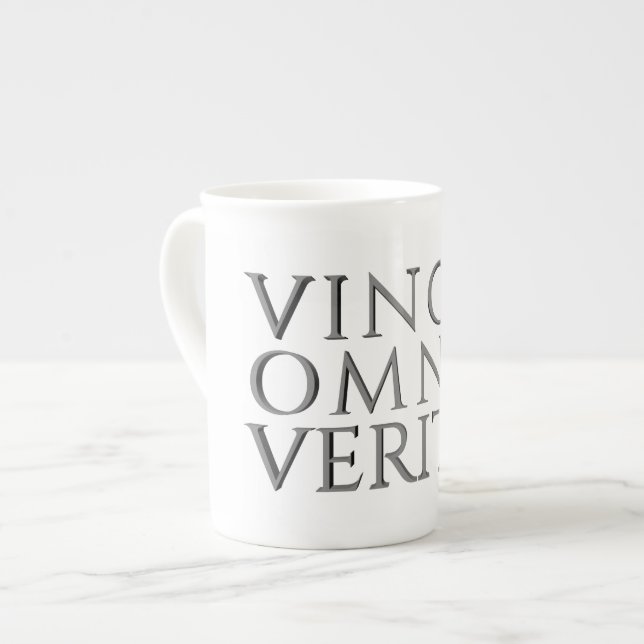 VINCIT OMNIA VERITAS - Light Bone China Mugg Benporslin Mugg (Framsida vänster)