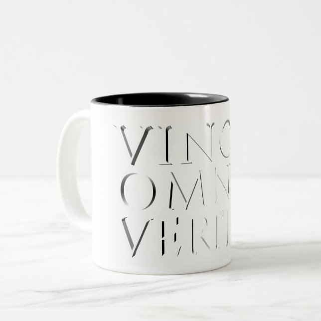 VINCIT OMNIA VERITAS - Light Two Tone Coffee Mugg (Framsida vänster)