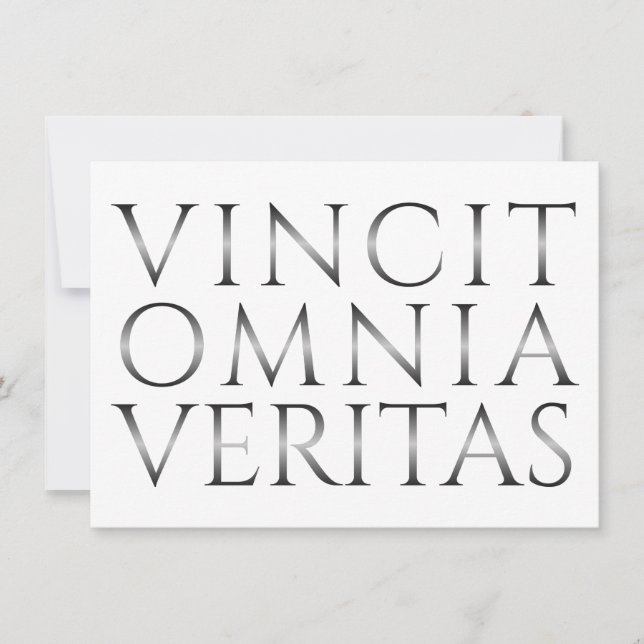 VINCIT OMNIA VERITAS - Ljus (Framsida)