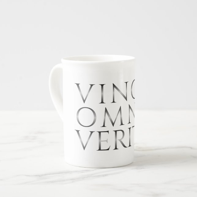 VINCIT OMNIA VERITAS - Ljus Benporslin Mugg (Framsida vänster)