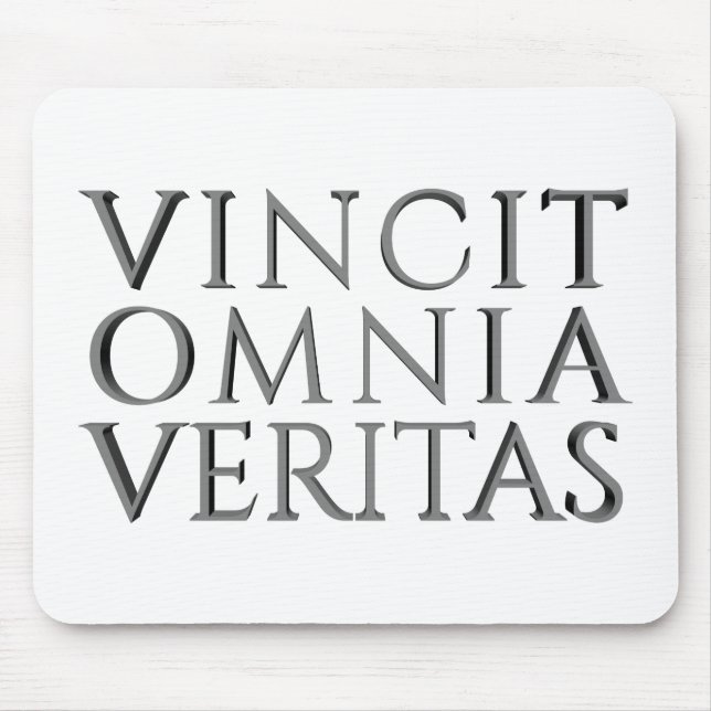VINCIT OMNIA VERITAS MOUSE PAD MUSMATTA (Framsidan)