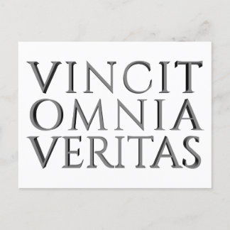 VINCIT OMNIA VERITAS - vykort för lätt Helgdag