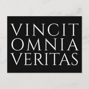 VINCIT OMNIA VERITAS - vykort för lätt Helgdag