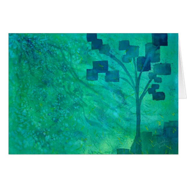 Vind av ändring hälsningskort (Framsidan Horizontal)