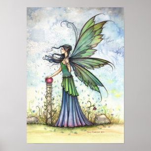 Vind av Vår Fairy Art Poster Skriv ut