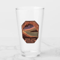 Vind Cave National Park Minimal Retro Emblem