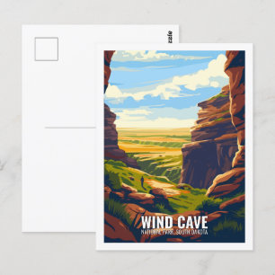 Vind Cave National Park South Dakota USA Vykort