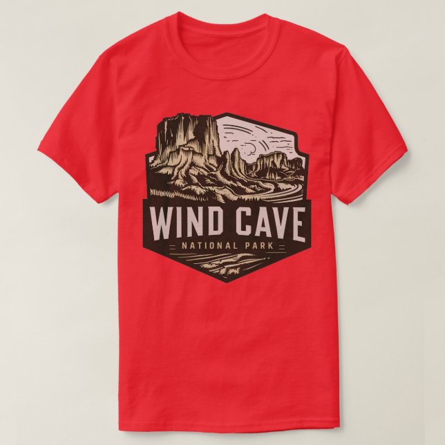 Vind Cave nationalpark 1 T Shirt (Design framsida)