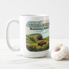 Vind Cave nationalpark Bison South Dakota Kaffemugg