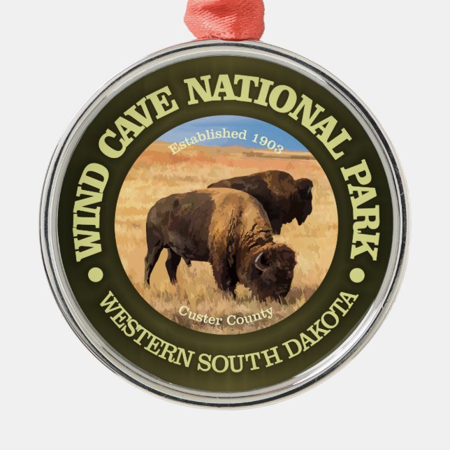 Vind Cave nationalpark Julgransprydnad Metall (Framsidan)