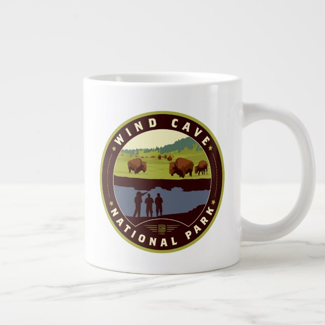 Vind Cave nationalpark Jumbo Mugg (Höger)