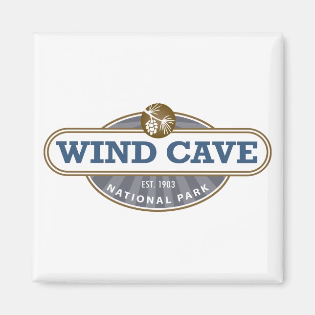 Vind Cave nationalpark Magnet (Framsidan)