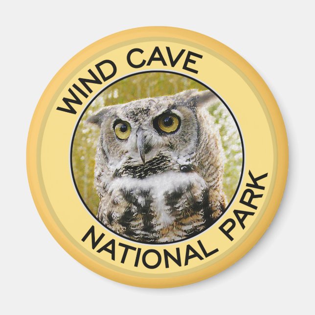 Vind Cave nationalpark Magnet (Framsidan)