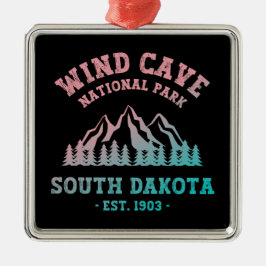 Vind Cave nationalpark South Dakota Julgransprydnad Metall