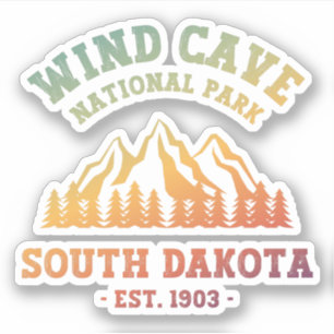 Vind Cave nationalpark South Dakota Klistermärken