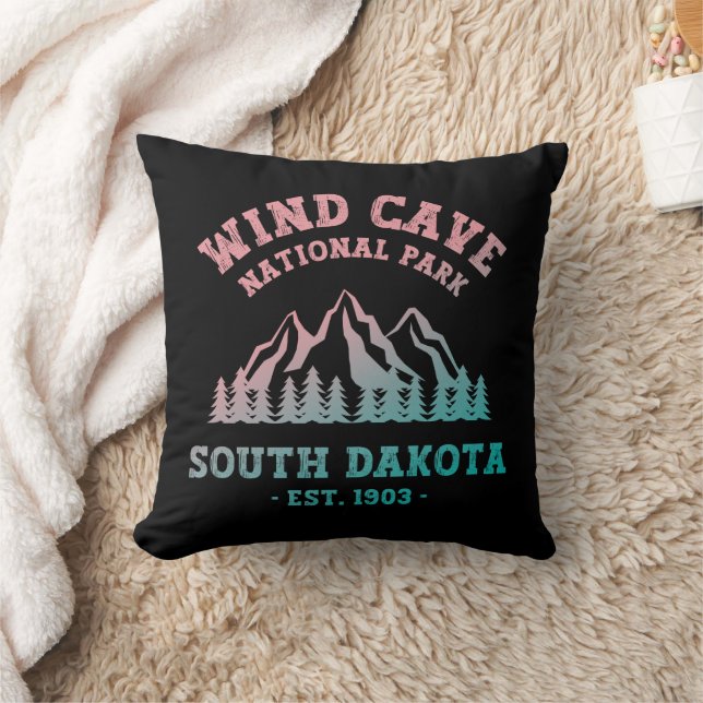 Vind Cave nationalpark South Dakota Kudde (Filt)