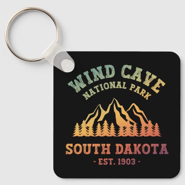 Vind Cave nationalpark South Dakota Nyckelring (Framsida)
