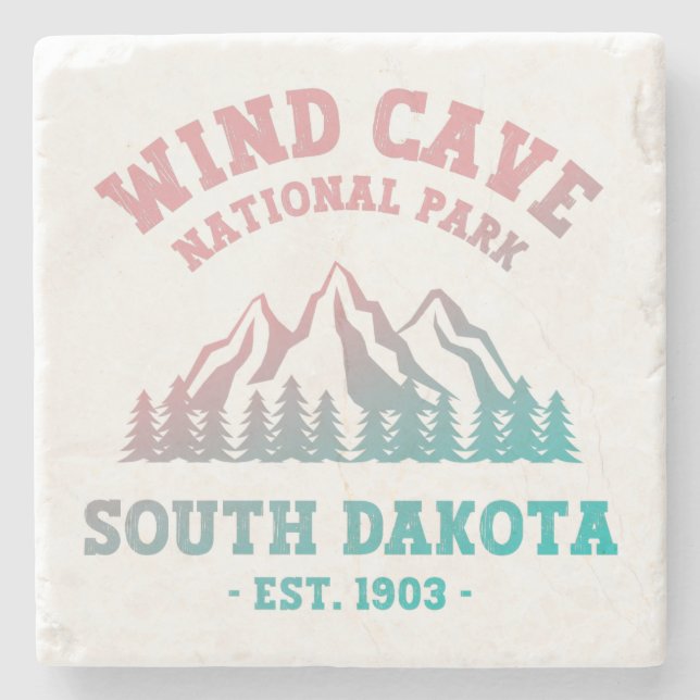 Vind Cave nationalpark South Dakota Stenunderlägg (Framsidan)