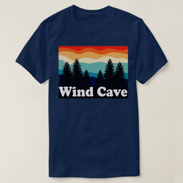 Vind Cave nationalpark South Dakota T Shirt (Design framsida)