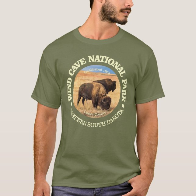 Vind Cave nationalpark T Shirt (Framsida)