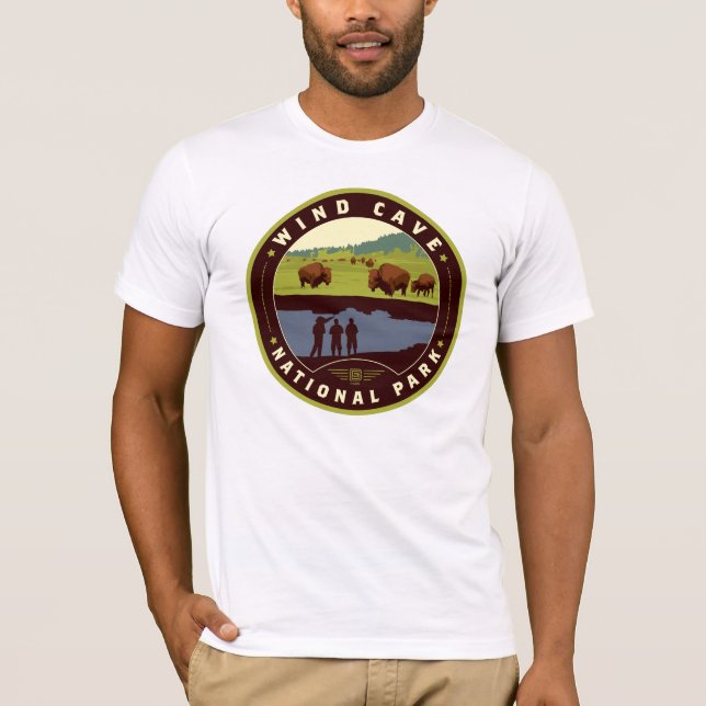 Vind Cave nationalpark T Shirt (Framsida)