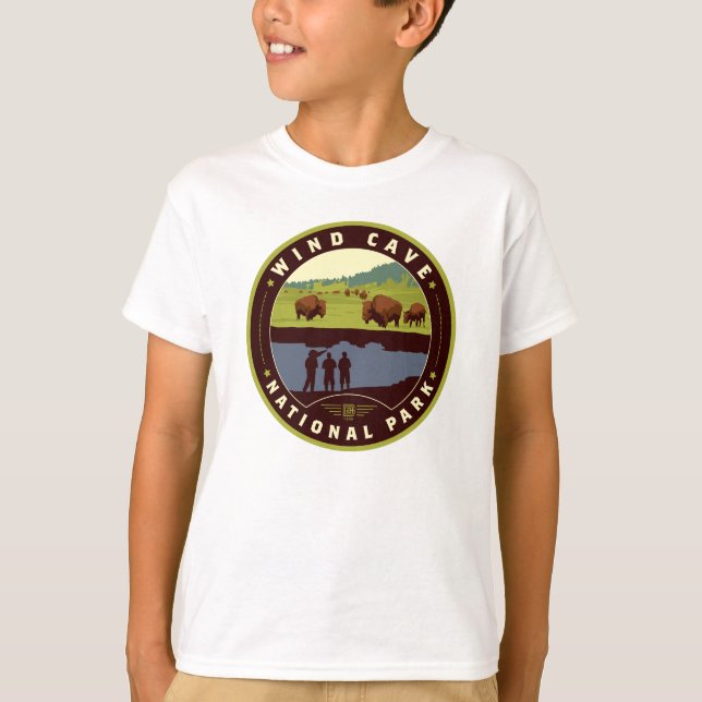 Vind Cave nationalpark T Shirt (Framsida)