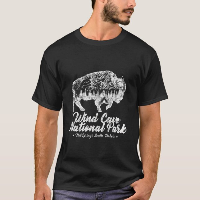 Vind Cave nationalpark Tee for Bison Älskare South (Framsida)