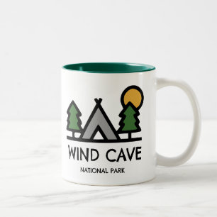 Vind Cave nationalpark Två-Tonad Mugg