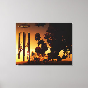 Vind Chime Golden Sunset Canvas